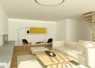 Projekt dvoupodlažního rodinného domu ve Vilsnicích u Děčína od architekta Radomíra Grafka (interiér 2).