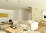 Projekt dvoupodlažního rodinného domu ve Vilsnicích u Děčína od architekta Radomíra Grafka (interiér 3).