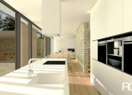 Projekt dvoupodlažního rodinného domu ve Vilsnicích u Děčína od architekta Radomíra Grafka (interiér 4).
