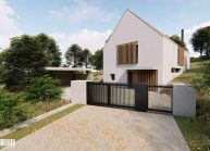 Projekt dvoupodlažního rodinného domu ve Vilsnicích u Děčína od architekta Radomíra Grafka (2).