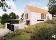 Projekt dvoupodlažního rodinného domu ve Vilsnicích u Děčína od architekta Radomíra Grafka (3).