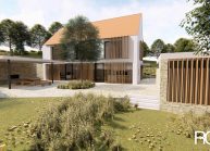 Projekt dvoupodlažního rodinného domu ve Vilsnicích u Děčína od architekta Radomíra Grafka.