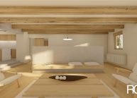 Návrh interiéru bytu v podstávkovém domu od architekta Radomíra Grafka