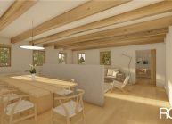 Návrh interiéru bytu v podstávkovém domu od architekta Radomíra Grafka