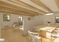 Návrh interiéru bytu v podstávkovém domu od architekta Radomíra Grafka