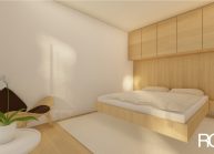 Návrh interiéru bytu v podstávkovém domu od architekta Radomíra Grafka