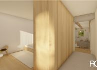Návrh interiéru bytu v podstávkovém domu od architekta Radomíra Grafka