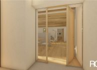 Návrh interiéru bytu v podstávkovém domu od architekta Radomíra Grafka