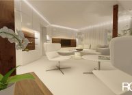 Interiér obývacího pokoje v RD v Rumburku od architekta Radomíra Grafka – vizualizace (02).