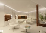 Interiér obývacího pokoje v RD v Rumburku od architekta Radomíra Grafka – vizualizace (05).