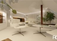 Interiér obývacího pokoje v RD v Rumburku od architekta Radomíra Grafka – vizualizace (06).