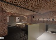 Návrh interiéru vinného sklepa v suterénu bytového domu od ateliéru RG architects studio – architekt Radomír Grafek