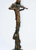 Socha od akademického sochaře Ivana Záleského – Paganini (kov)