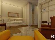 Návrh interiéru pokoje penzionu Šluknov od ateliéru RG architects studio – architekt Radomír Grafek (2)