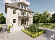 Přístavba terasy RD v Liberci-Doubí od architekta Radomíra Grafka – vizualizace (01).