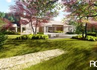 Projekt moderního rodinného domu ve Vilémově od architekta Radomíra Grafka (exteriér).