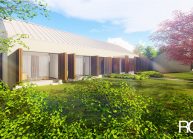 Projekt moderního rodinného domu ve Vilémově od architekta Radomíra Grafka (exteriér 5).