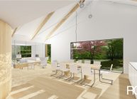 Projekt moderního rodinného domu ve Vilémově od architekta Radomíra Grafka (interiér 2).