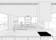 Projekt jednoduchého rodinného domu v Hokovicích nad Mohelkou – vizualizace interiéru (2)