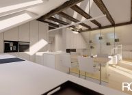 Rekonstrukce a návrh interiéru podkrovního bytu v rodinném domu ve Varnsdorfu od ateliéru RG architects studio – architekt Radomír Grafek (4)