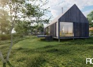 Rekreační rodinné domy – moderní chalupy od ateliéru RG architects studio – architekt Radomír Grafek