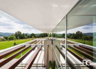 Funkcionalistická rodinná vila pod Špičákem, Varnsdorf – detail výhledu z patra.
