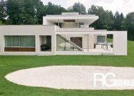 Funkcionalistická rodinná vila pod Špičákem, Varnsdorf – celkový boční pohled.