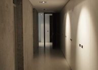 Funkcionalistická rodinná vila pod Špičákem, Varnsdorf – chodba s vestavěnými skříněmi.